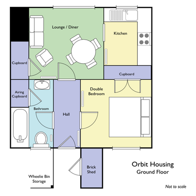 Floor plan of Orbit Housing