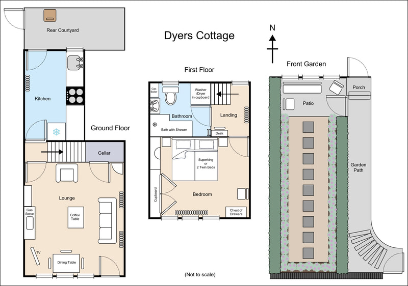 Floor plan created for Dyers Cottage