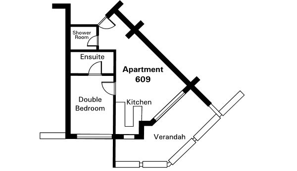 Floor Plan for a holiday apartment