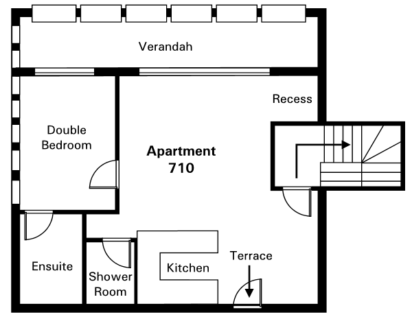 Floor Plan for a holiday apartment