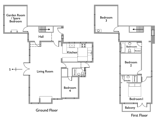 Floor Plan for a holiday property