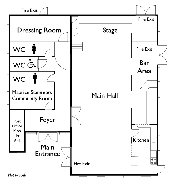 Floor Plan of a village hall