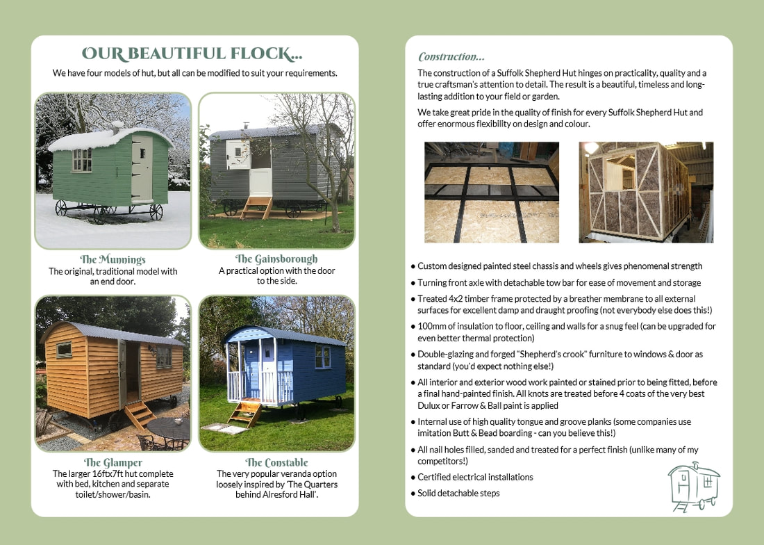 Suffolk Shepherd's Huts - Inside Brochure